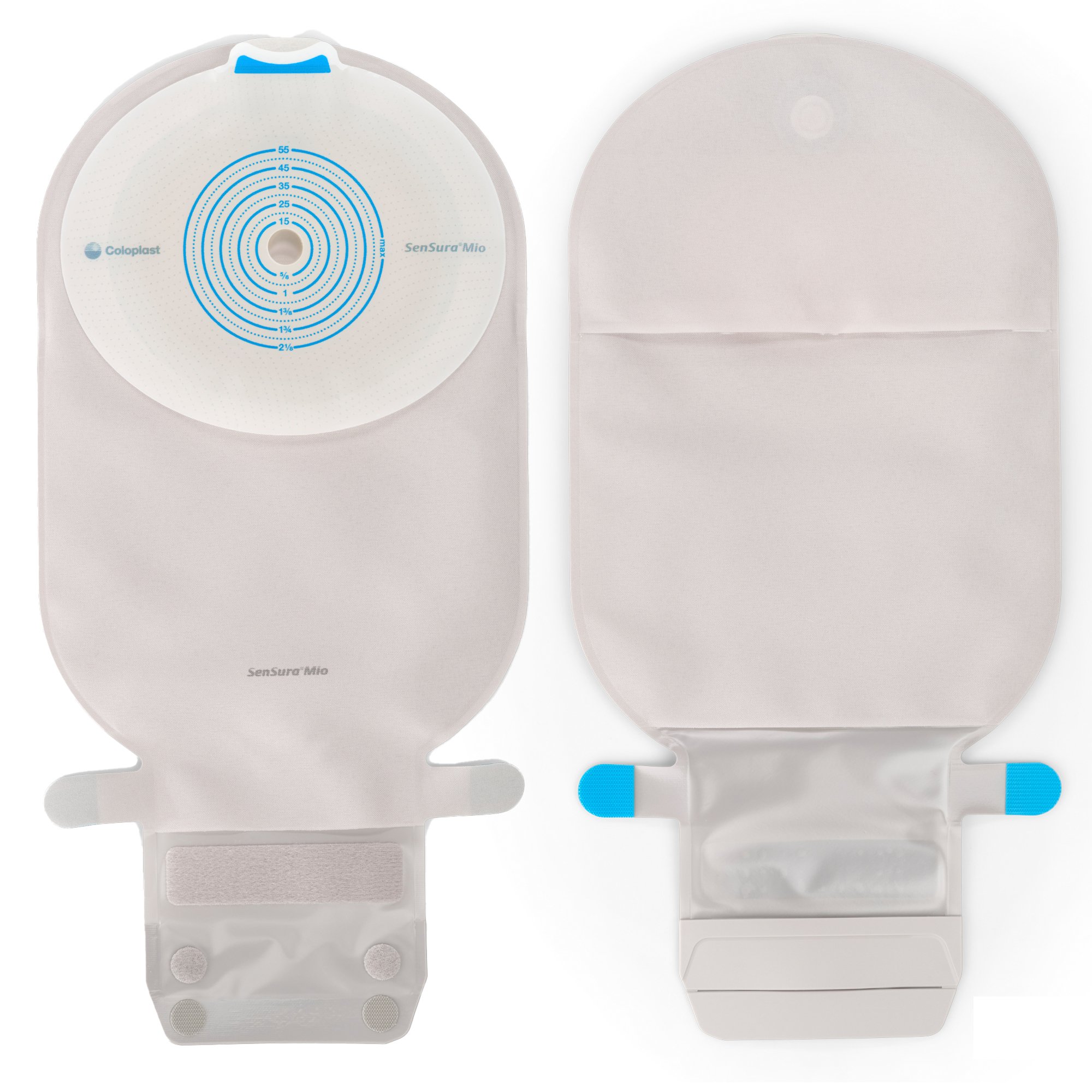 SenSura Mio Flat 1-Piece Opaque Ostomy Pouch, Trim to fit 10  55 mm Stomas MK 883834