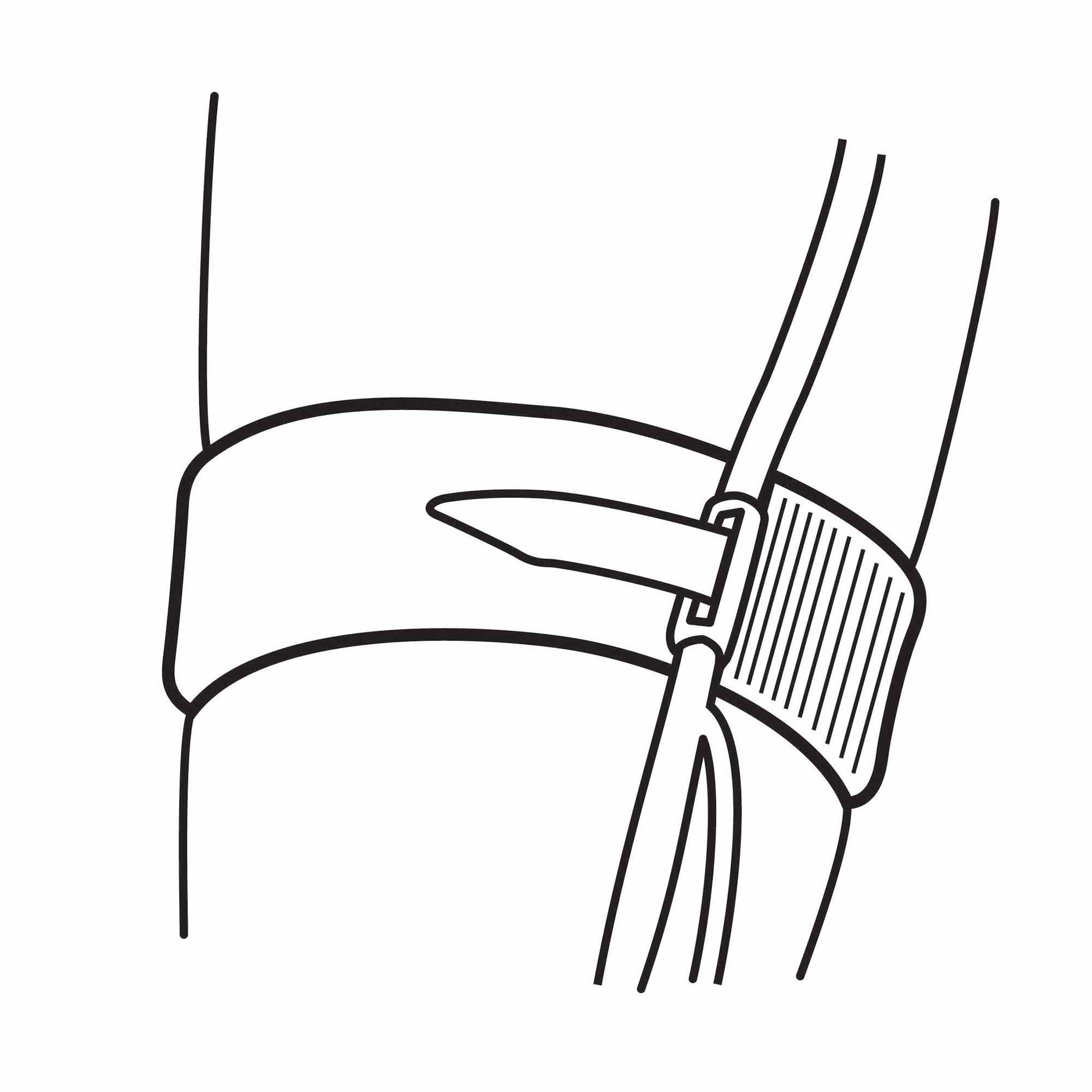 Halyard Leg Strap for Universal Indwelling Catheter, 2 x 24 Inch MK 236078
