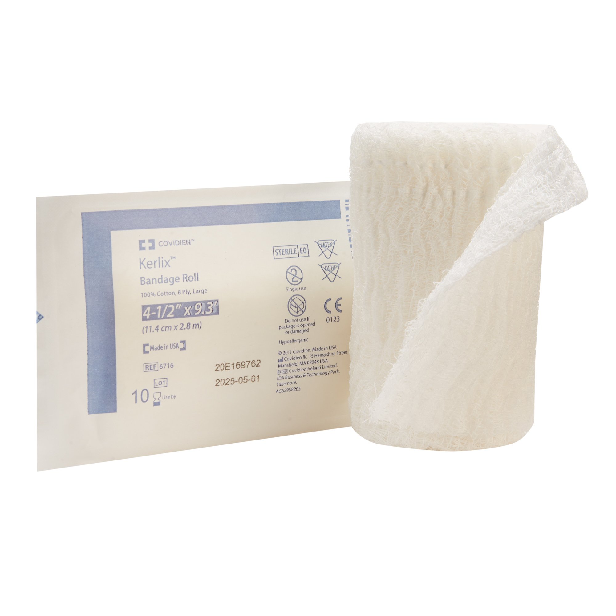 Kerlix Sterile Fluff Bandage Roll, 4-1/2 Inch x 3-1/10 Yard, 8-Ply MK 684279