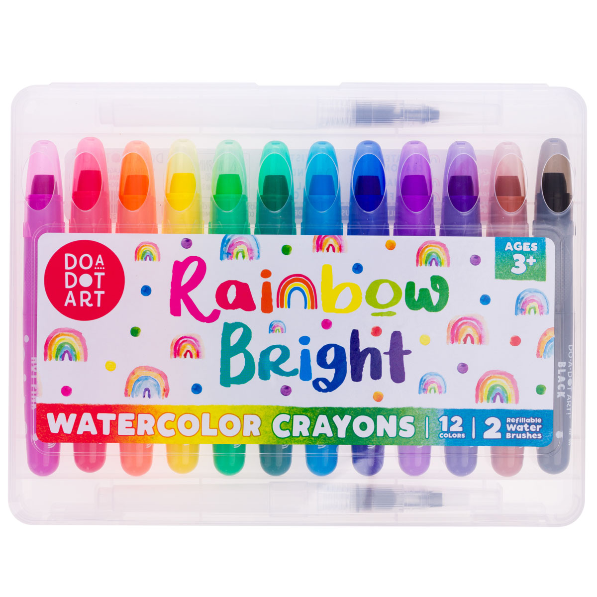 Do-A-Dot Rainbow Bright Watercolor Crayons, 12 Count