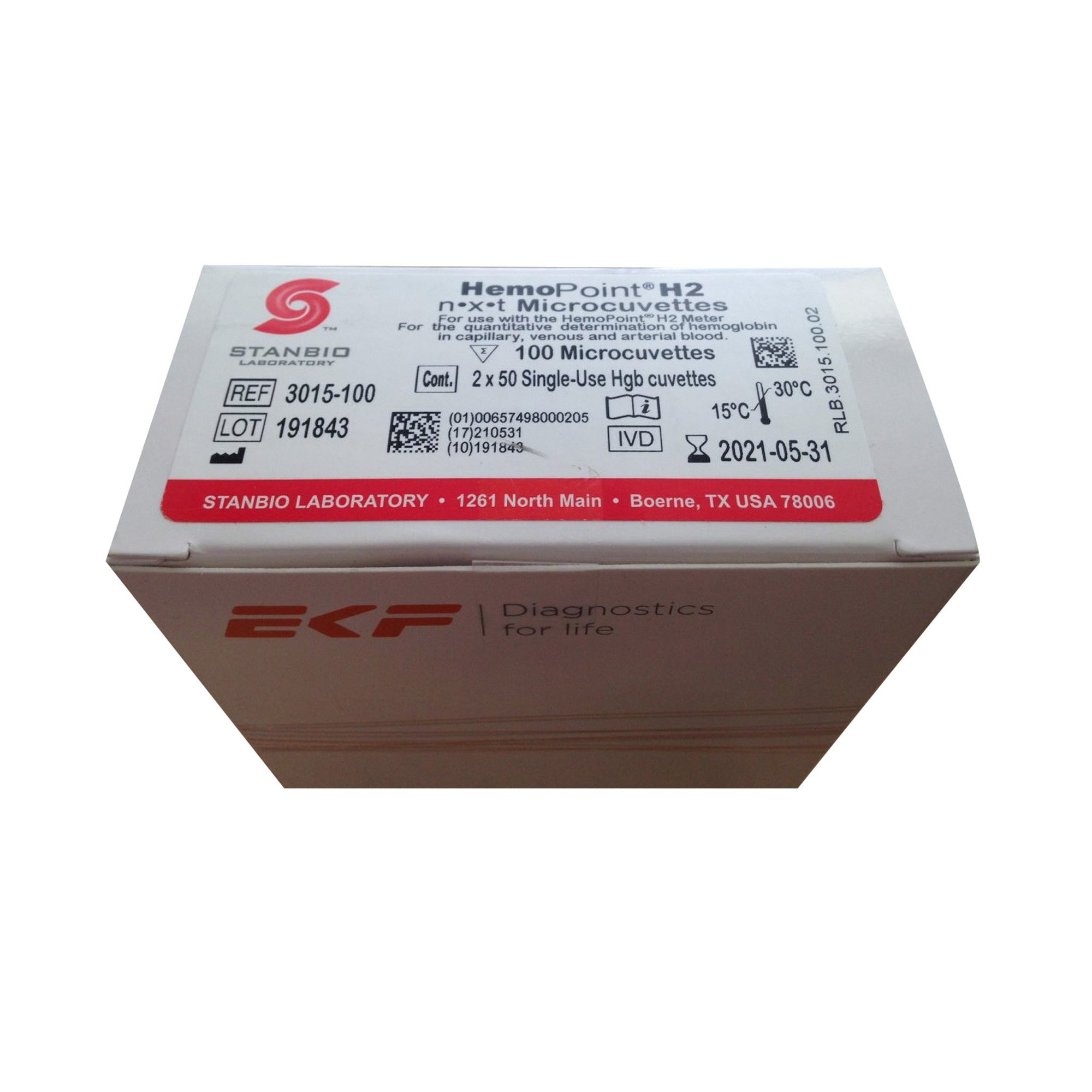 HemoPoint H2 nxt Hematology Reagent Microcuvette, Hb and Hematocrit tests MK 683560