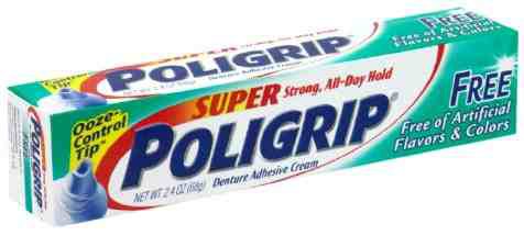 Poligrip Zinc-Free Denture Adhesive Cream, 2.4 oz. MK 421822