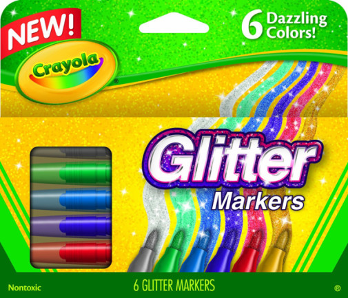 Crayola Glitter Markers 6 Count