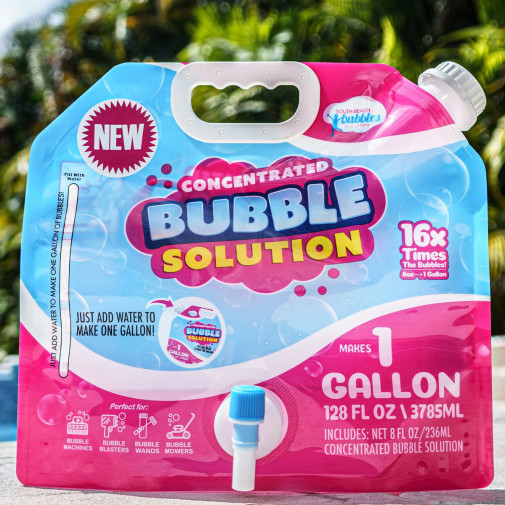 Concentrated Bubble Solution Spouted Refill Pouch