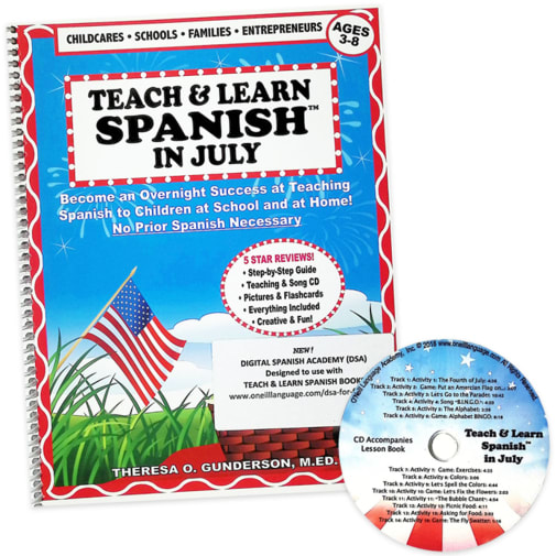 Teach & Learn Spanish in July (Book & CD)