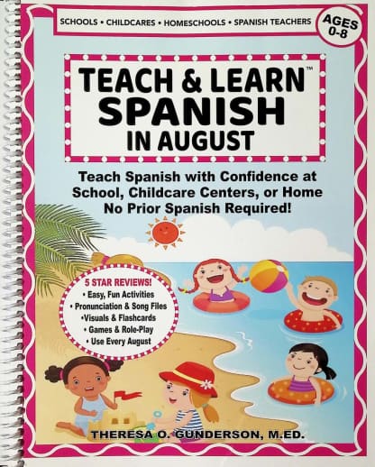 Teach & Learn Spanish in August(Book/QR code)