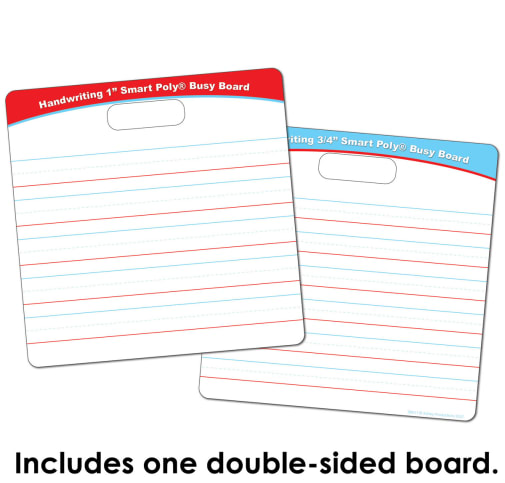 Handwriting 1" & 3/4" Smart Poly Busy Board