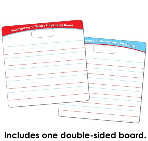 Handwriting 1" & 3/4" Smart Poly Busy Board