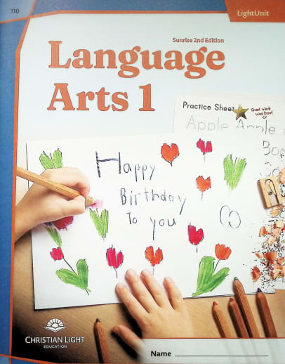 Christian Light Language Arts LightUnit 110 Sunrise 2nd Edition