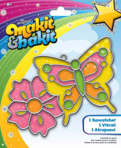 Makit & Bakit Suncatcher: Butterfly and Flower