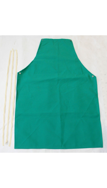 42" Bib Aprons: 29” W x 42”H, 9 oz. Green FR Cotton