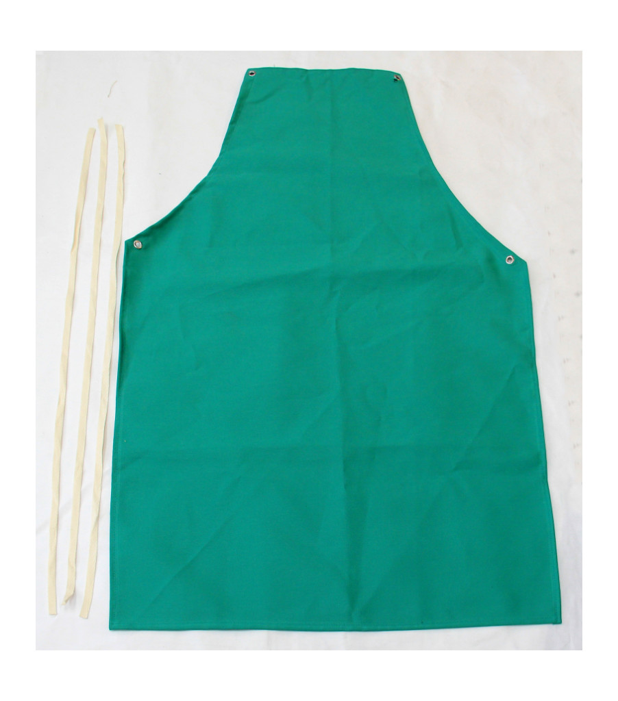 42" Bib Aprons: 29” W x 42”H, 9 oz. Green FR Cotton, , large image number 0