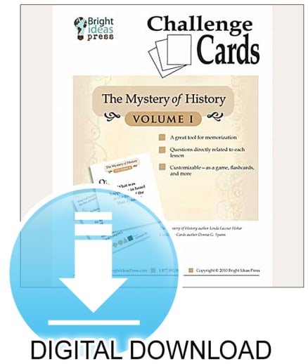 The Mystery of History Volume 1 Challenge Cards Digital Download
