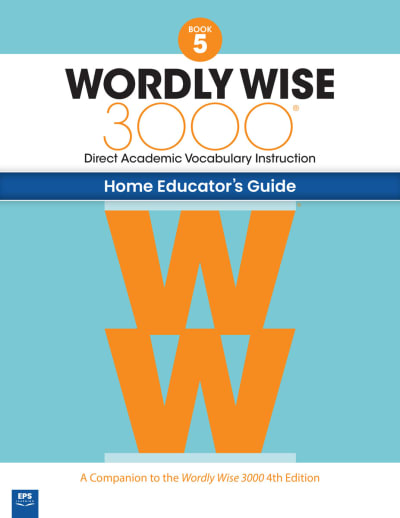 Wordly Wise 3000 Home Educator Guide Book 5 (4th Edition)