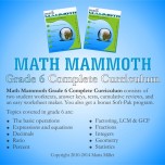 Math Mammoth Light Blue Series Grades 1-8A CD