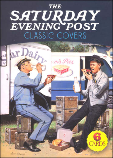 Saturday Evening Post Classic Covers Art Postcard Book