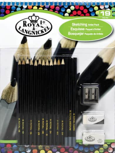 Royal & Langnickel Sketching Pad Set (19 pieces)