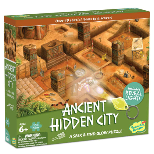 Seek & Find Glow Puzzles - Ancient Hidden City