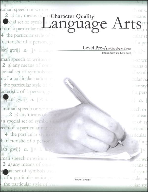 Character Quality Language Arts Level Pre A (Green Series)