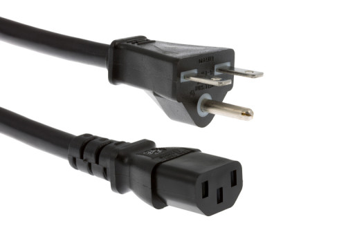 Image of AC Power Cord, 6-15P to C13, 14 AWG, 15ft