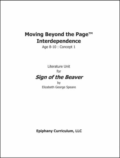 Sign of the Beaver - Additional Set of Student Activity Pages