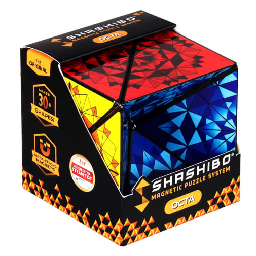 Shashibo Magnetic Puzzle Cube - OCTA Primary (makes 30+ shapes)