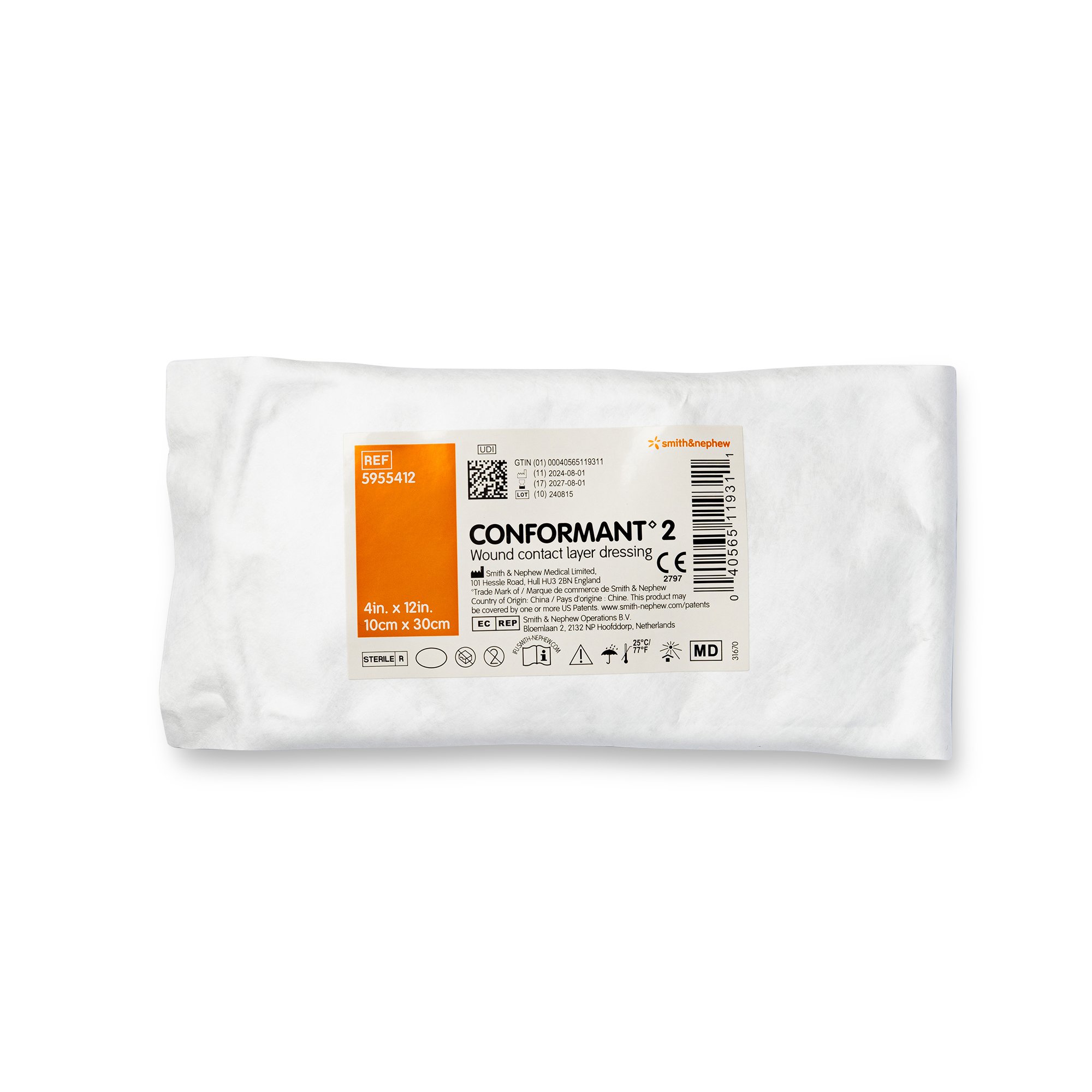Conformant 2 Wound Contact Layer Dressing, 4 x 12 inch MK 450076