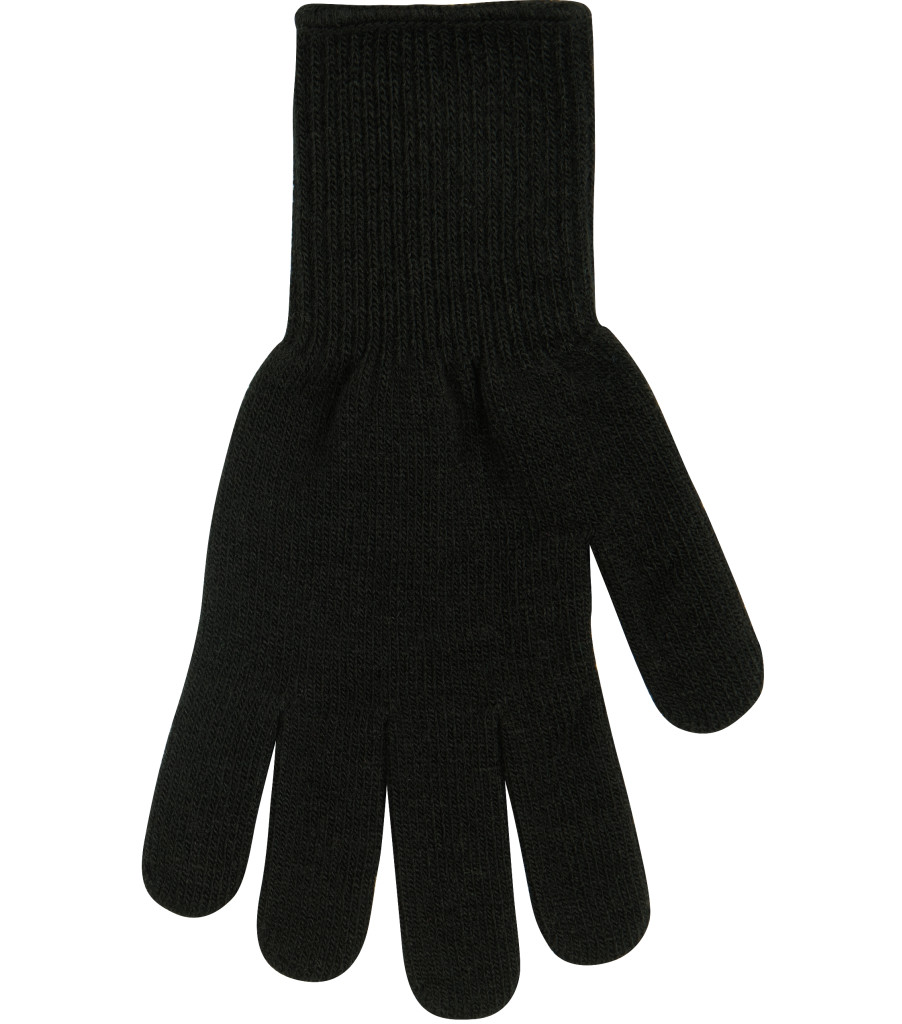Heavyweight Thermal String Knit, Black, large image number 1