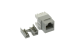 Cat6 RJ45 110 Type 180° Keystone Jack, Gray