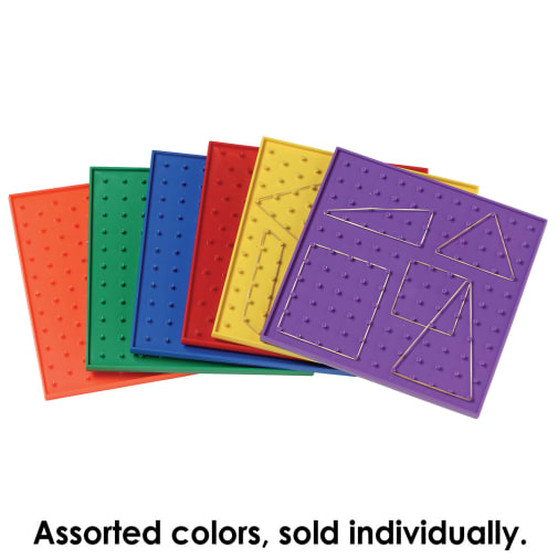 Geoboard 9" 11x11 Pin Double-sided w/ Rubber Bands