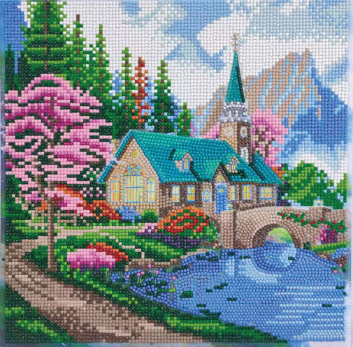 Crystal Art Medium Framed Kit - Embrace Nature