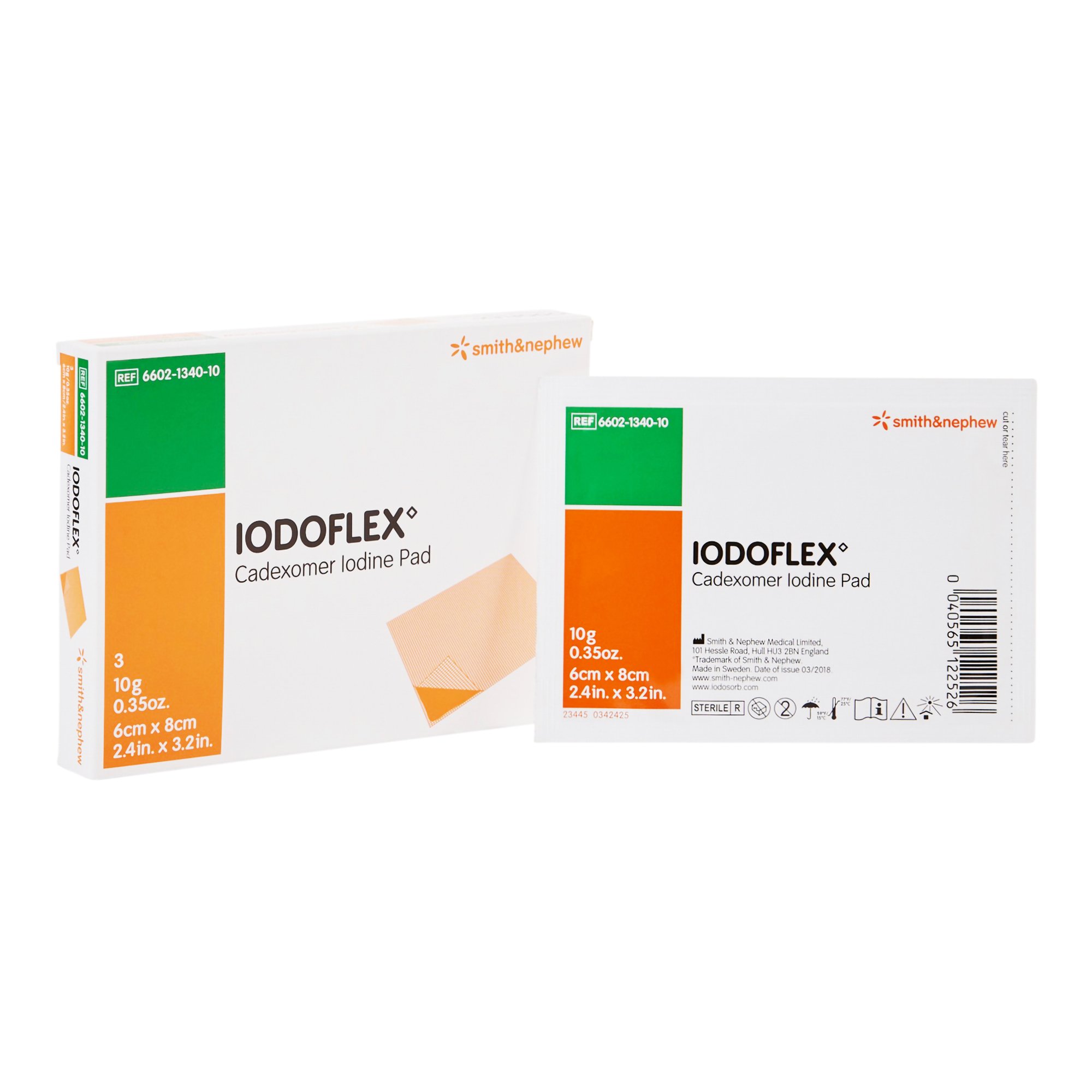 Iodoflex Impregnated Dressing, 2-1/8 x 3 Inch MK 549317