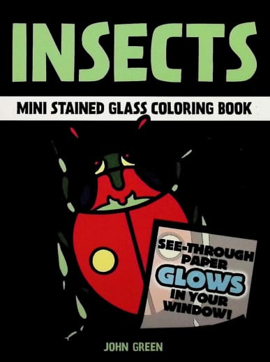 Insects Little Stained Glass Coloring Book