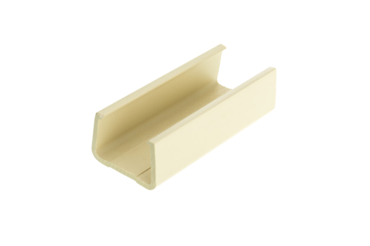 1.25 inch Surface Mount Cable Raceway, Joint Cover, Ivory 1.25 inch Surface Mount Cable Raceway, Joint Cover, Ivory