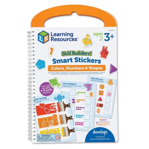 Learning Resources Skill Builders! Smart Stickers - Colors, Numbers, & Shapes