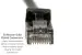 Cat6A Ethernet Patch Cables, Snagless, UTP, 1 ft, Black