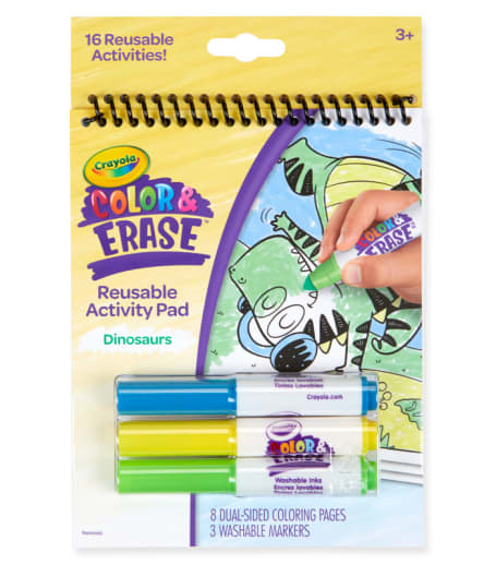 Crayola Color & Erase Reusable Activity Pad, Dinosaurs