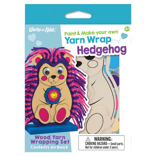 Paint & Make Your Own Yarn Wrap Hedgehog