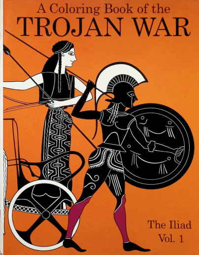 Coloring Book of Trojan War: Iliad Vol. 1