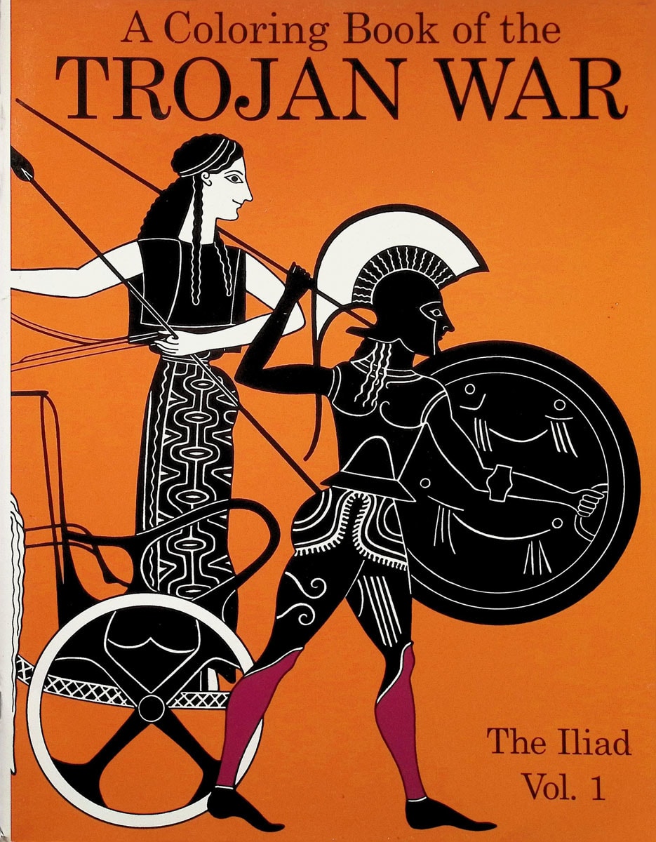 Coloring Book of Trojan War: Iliad Vol. 1