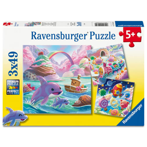 Candy Coastline: 3 Puzzles (49 Piece each)