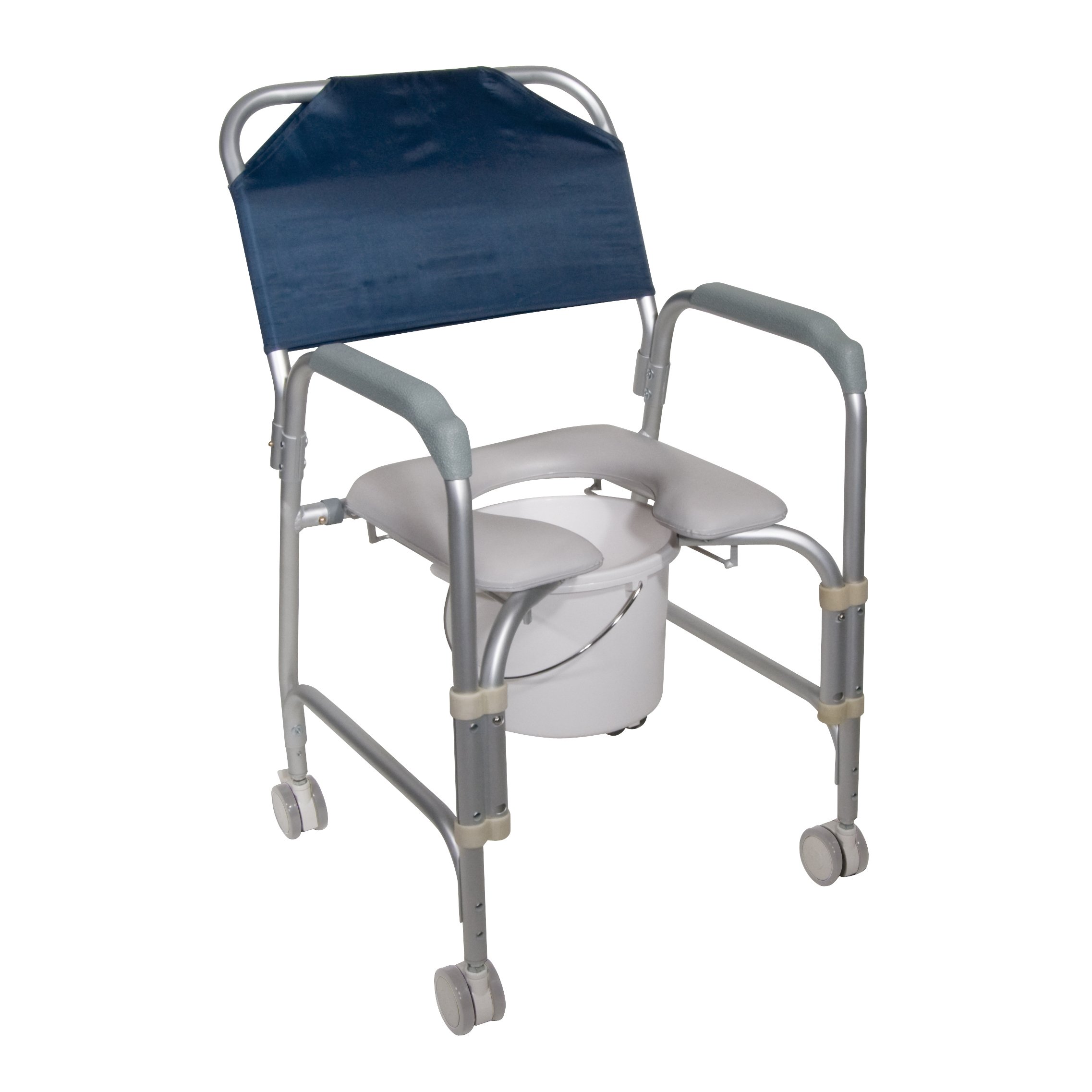 drive Aluminum Shower Chair and Commode with Casters MK 702274