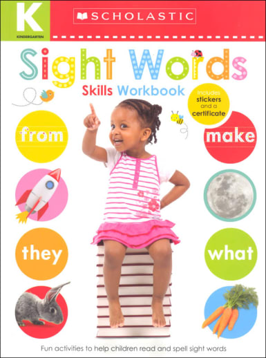 Kindergarten Skills Workbook: Sight Words