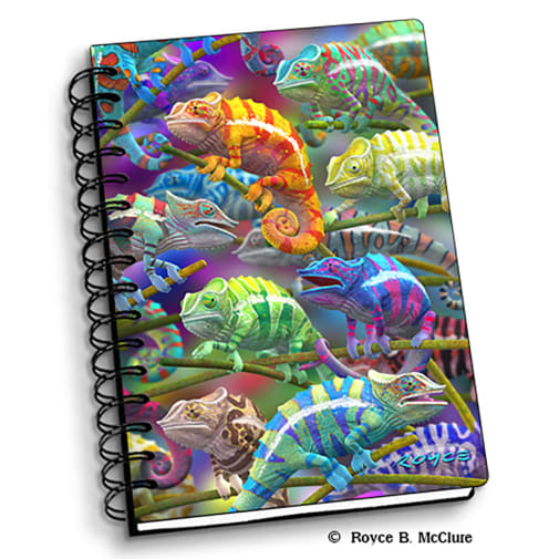 Chameleons 3D Notebook 4" x 6"