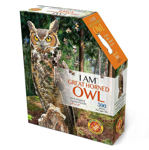 I AM Great Horned Owl Puzzle 300 pieces (Madd Capp Mini Puzzles)