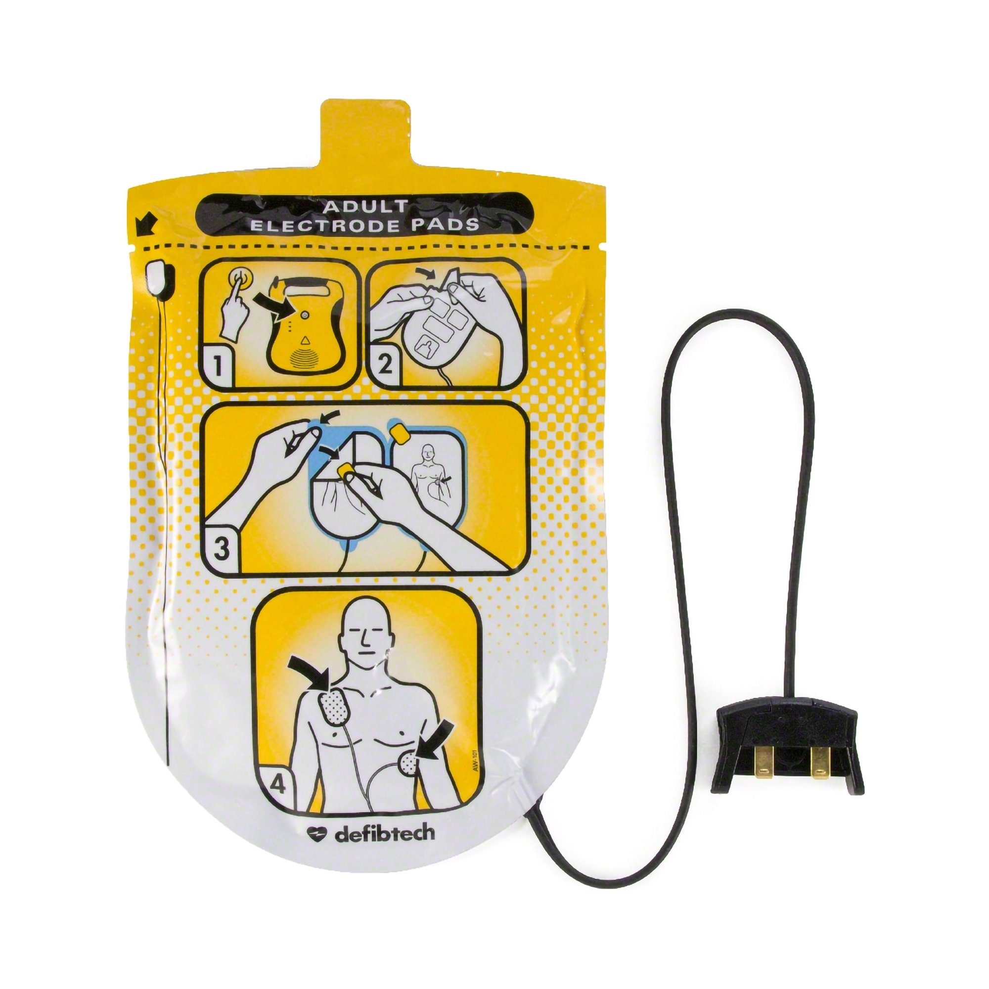 Lifeline Adult Defibrillation Electrode Pads MK 1070996