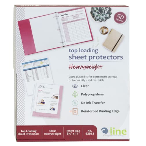 Heavyweight Sheet Protectors - Box of 50