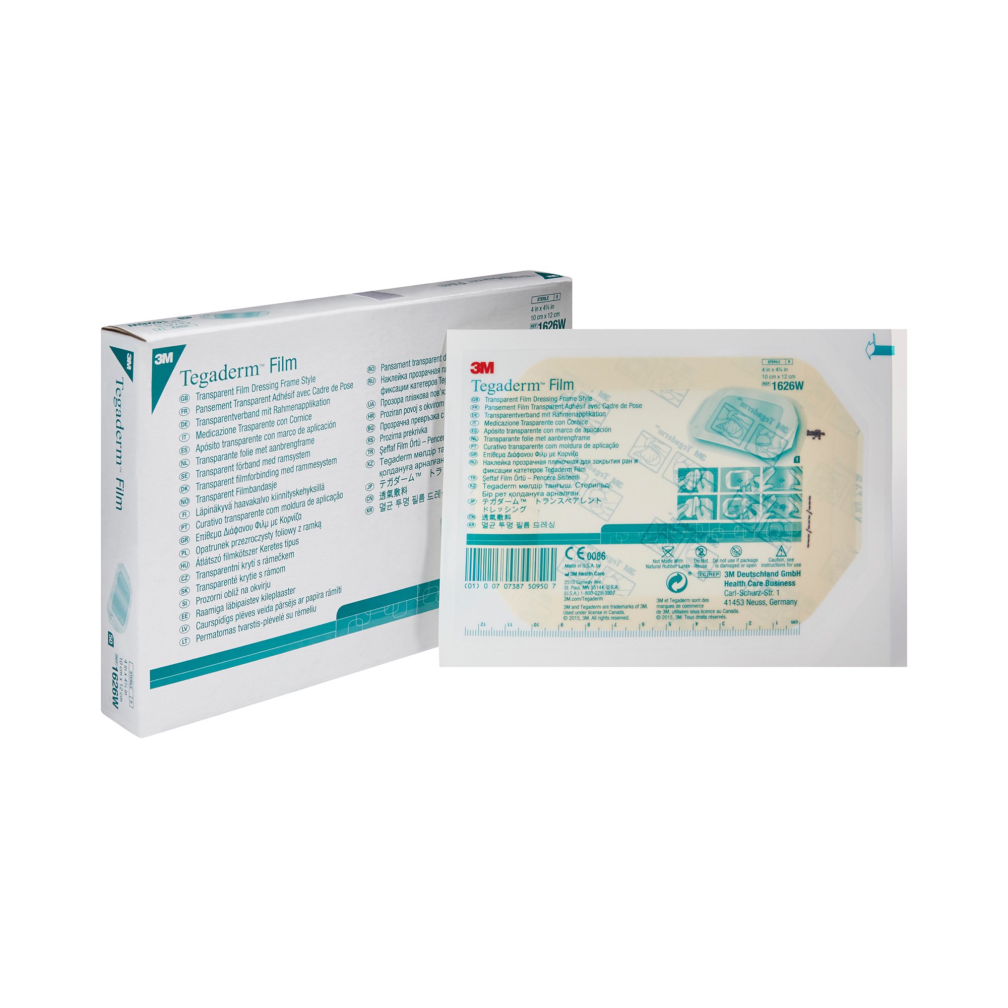 3M Tegaderm Transparent Film Dressing, 4 x 4-3/4 Inch MK 121652