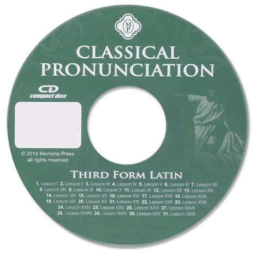 Memoria Press Third Form Latin Classical Pronunciation CD