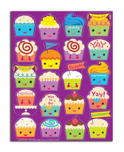Cupcakes Scented Stickers